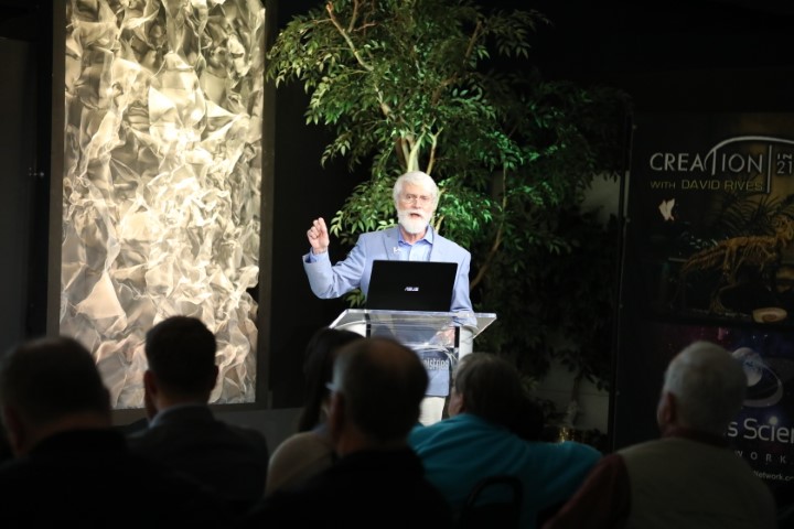 Dr. Russ Humphreys speaking the Wonders of Creation Center in Lewisburg, TN